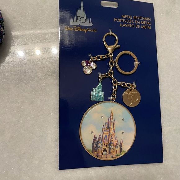 Disney 50th Anniversary Ears and Keychain Bundle - Picture 2 of 11